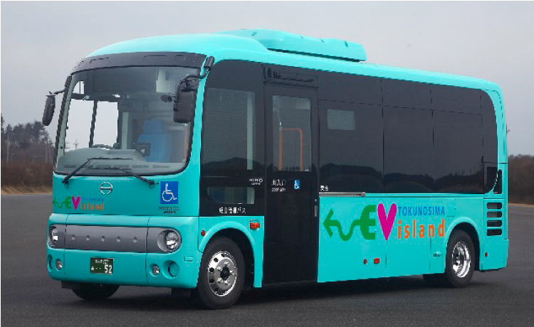 徳之島の電気バス実証運行